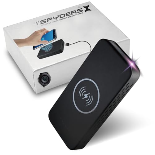 スパイダーズ オンスクエア A-618 ワイヤレス充電型ビデオカメラ Amazon.co.jp: スパイダーズエックス（SPYDERSX） スパイカメラ 2.3K